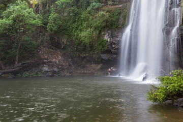 Naklejka premium Gorgeous waterfall in Costa Rica