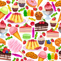seamless pattern with confectionery
