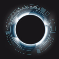 Futuristic technological backdrop