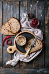 Home made chicken liver pate