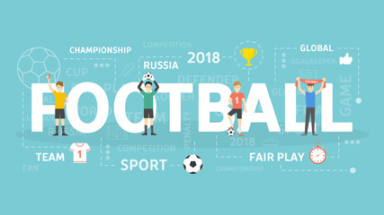 Football concept illustration.