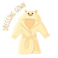 Dressing gown vector illustration
