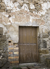 Aged lock door