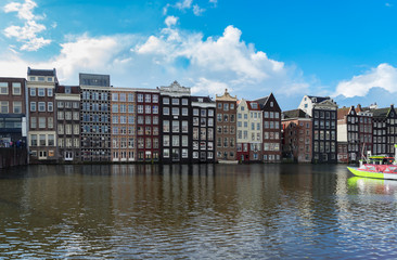 Fototapeta premium Houses of Amstardam, Netherlands