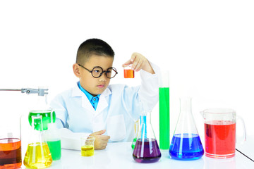 Young scientist working in research laboratory
