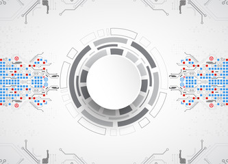 Abstract technology circuit board. Communication concept