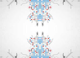 Abstract technology circuit board. Communication concept