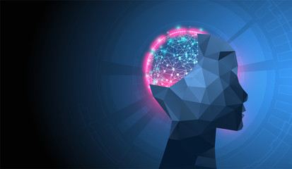 Artificial intelligence concept. Technology background.