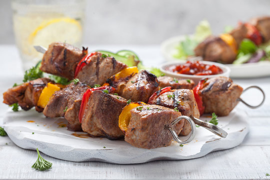 Grilled Pork Kebab With Pepper