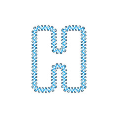 H Shoelace Letter Logo Icon Design