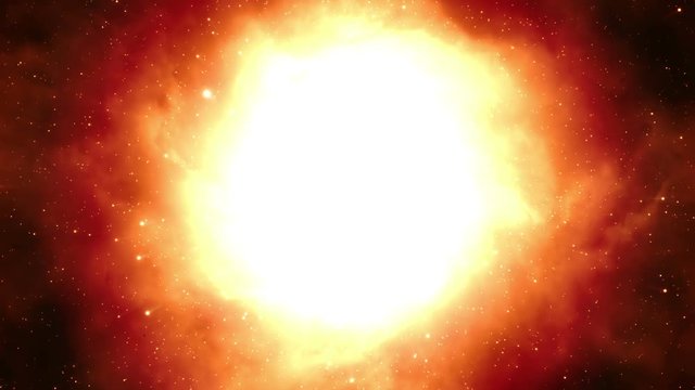 Supernova space background loop animation