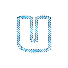 U Shoelace Letter Logo Icon Design