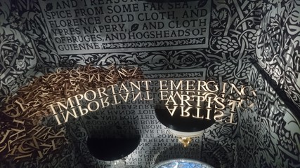 art important miroir lettre