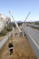 construction of a bridge on the highway