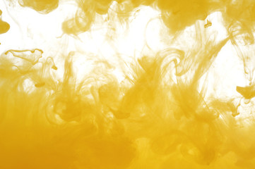 color dissolved in water with white background