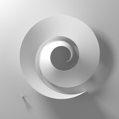spiral shape on a white background