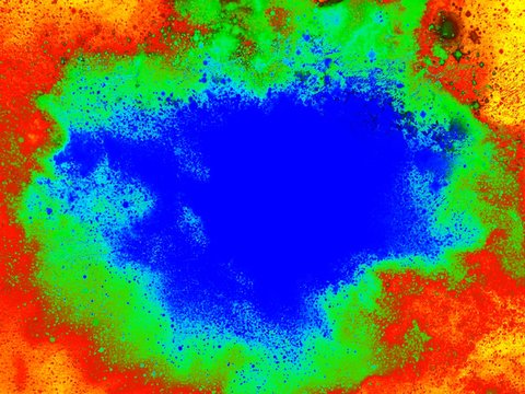 Ultraviolet Atomic Splash Abstract
