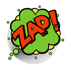 Pop art style sticker