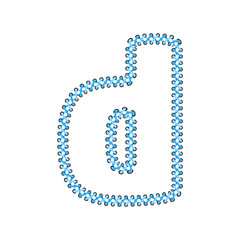 D Shoelace Letter Logo Icon Design