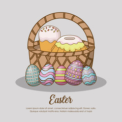 Happy easter day design