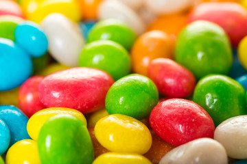round candy in multicolored glaze