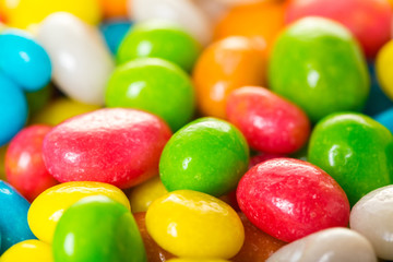 round candy in multicolored glaze