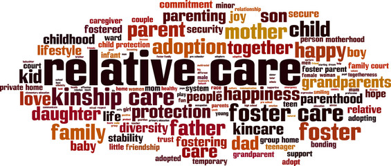 Relative care word cloud
