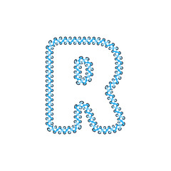 R Shoelace Letter Logo Icon Design