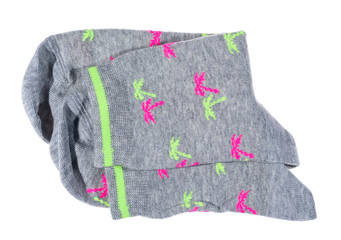 female socks isolated on white background