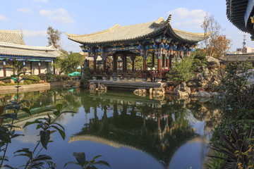 Zhu  family garden, old traditional chinese  house in Jianshui china