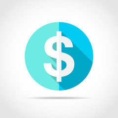 Dollar currency icon. Vector illustration.