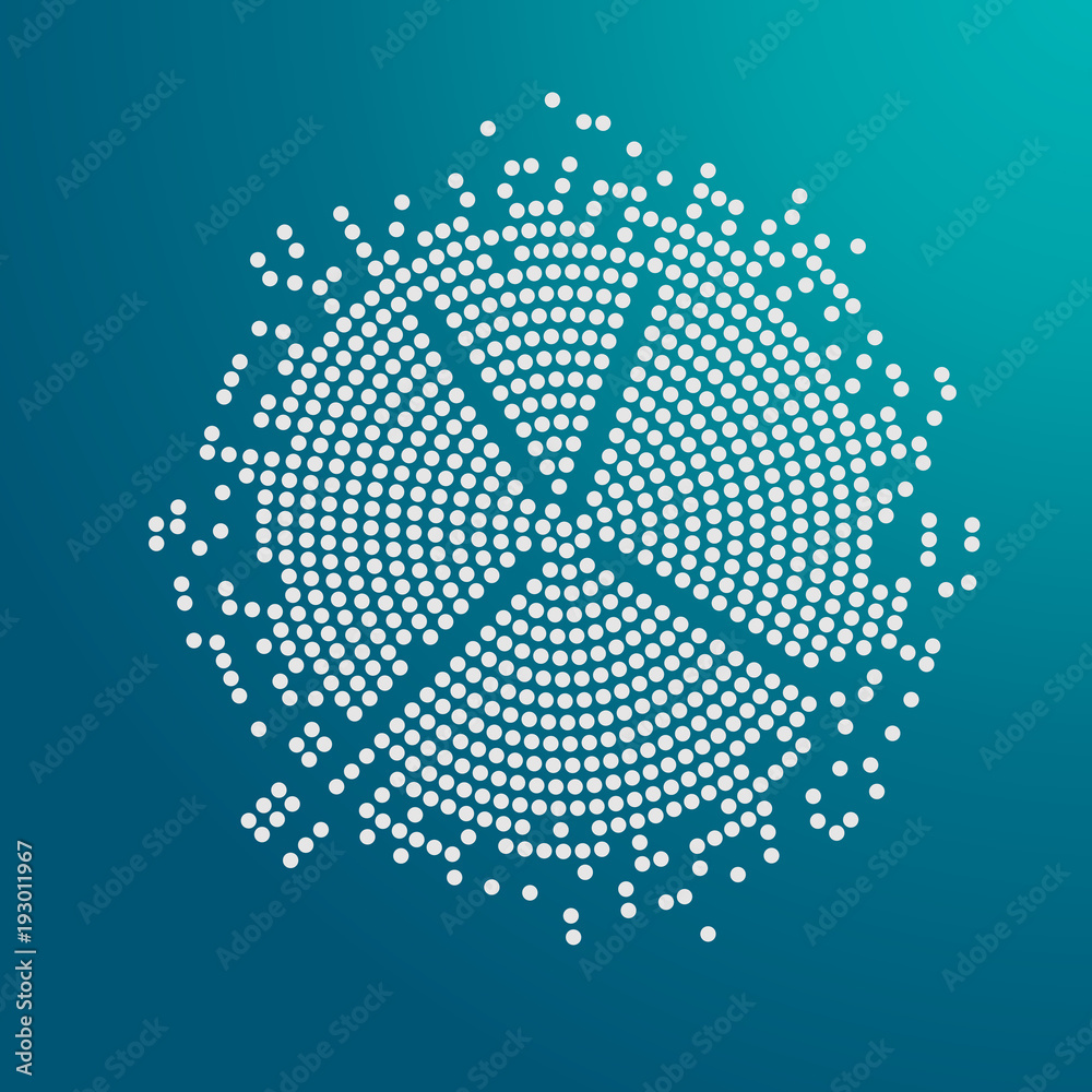 Poster halftone abstract black dot. abstract circle background