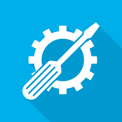 Service tool symbol. Vector illustration