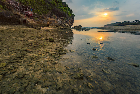 Drini beach is one of beauty BARON beach series, located in South of Yogyakarta city, Java, Indonesia.