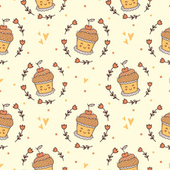 Cute pattern for kids, girls and boys. Vector illustration. It can be used to create prints, packaging, invitations, simple designs, gift wraps, festive decor, clothes, bags, pillows, postcards, cups - 193015955