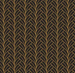 Wall murals Art deco Vector Abstract Seamless Pattern. Art Deco Style Background. Geometric texture.
