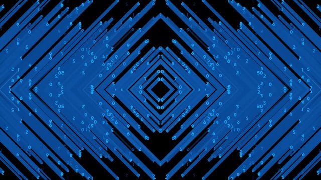number code running down a computer screen with drop shadow effect and pattern