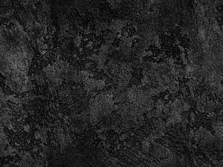 Fototapeta na wymiar Natural black volcanic seamless stone texture venetian plaster background. Dark volcanic rock venetian plaster stone texture grain pattern. Black seamless grunge charcoal background texture rock coal
