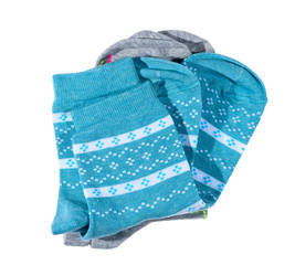 female socks isolated on white background