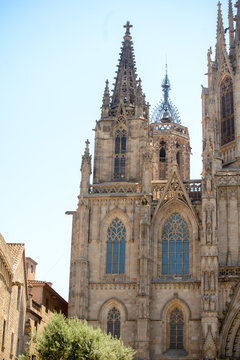 The Cathedral is dedicated to the Holy Cross and Saint Eulalia, the patron Saint of Barcelona