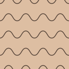 Beige and brown geometric seamless pattern