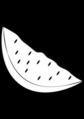 Watermelon slice vector