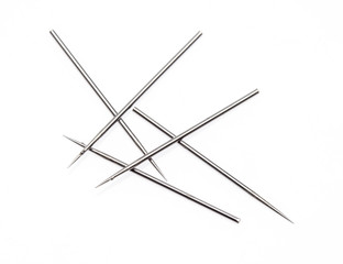 Several Needle Crochets on White.