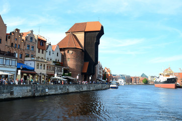 The crane gate in Gdansk (Poland)