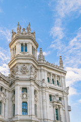 Fototapeta na wymiar Cibeles Palace, Madrid, Spain