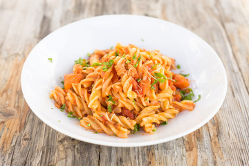 Fusilli al ragù di pesce, Italian Pasta