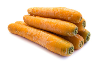karotte möhre isoliert freigestellt auf weißen Hintergrund, Freisteller