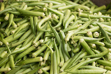Okra sale at the Fair