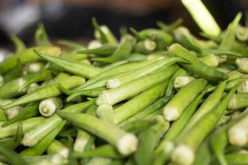Okra the sale at the Fair