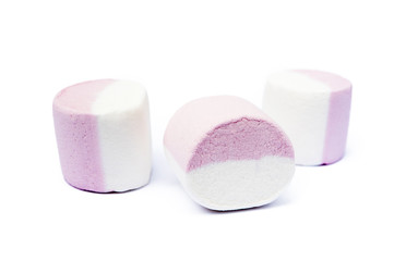 Marshmallow sweet isolated on white background